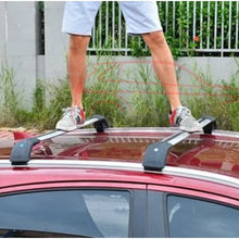 KPGDG Lockable Crossbars Fit for All New V60 2019 2020 Baggage Roof Rack Rail Cross Bar - Silver
