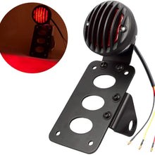 PBYMT Side Mount LED Brake Tail Light 3/4" Axle Hole License Plate Bracket Compatible for Harley Bobber Chopper Sporster Honda Yamaha Suzuki Kawasa