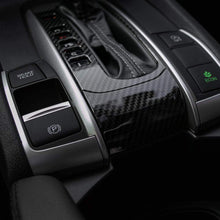 Thenice for 10th Gen Civic ABS Carbon Fiber Texture Inner Gear Panel Trim Shift Box Decoration Cover for Honda Civic 2016 2017 2018 2019 2020 -Automatic Transmission