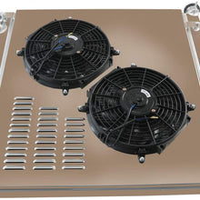 CoolingSky 2 Row Aluminum Radiator +2X12" Fan W/Shroud Combo for 2003-2009 Dodge Ram 2500, Ram 3500 (fits: 5.9L 6.7L Diesel Cummins Engine)