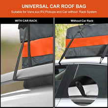 ISWEES Car Top Bag,Auto Cargo Carriers Roofbag Vehicle Truck Automotive Rooftop Luggage Storage Bag with/Without Rack,Waterproof Automobile Soft Roofbag for SUV Jeep Subaru Toyota Universal (Black)