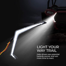RZR Turn Signal light, KEMIMOTO IP67 Front Signature/"Fang" Light Assembly Compatible with 2019 Polaris RZR XP 1000 Turbo