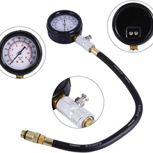 TOPINCN Engine Compression Tester Rapid Type Pressure Gauge Petrol Engine Tester Kit Professional Petrol Gas Engine Cylinder Compression Tester Gauge Auto Tool with Carrying Case for Car and Truck