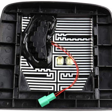 cciyu Rearview Mirror Hood Chrome Towing Mirror Wide Angle Mirror Driver Left Side with LED Signal Smaller Mirror Lens Fits for 2008-2019 Volvo VNL VNM VNX