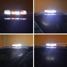 YITAMOTOR 30 LED Roof Top Strobe Lights, Emergency Hazard Warning Safety Flashing Strobe Light Bar with Magnetic Mount Compatible with 12-24V Trucks, Snow Plow, Construction Vehicles