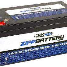 Chrome Battery 12V 3.5AH SLA Battery - Rechargeable, T1 Terminals, 2.8 Lbs