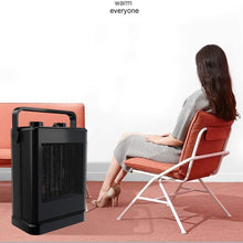 Zyyqt Fan Heaters Ceramic， Portable Eletric Adjustable Head Space Heater Ideal for Desk, Small Rooms, Caravans and Garages Wide Handle (Color : B)