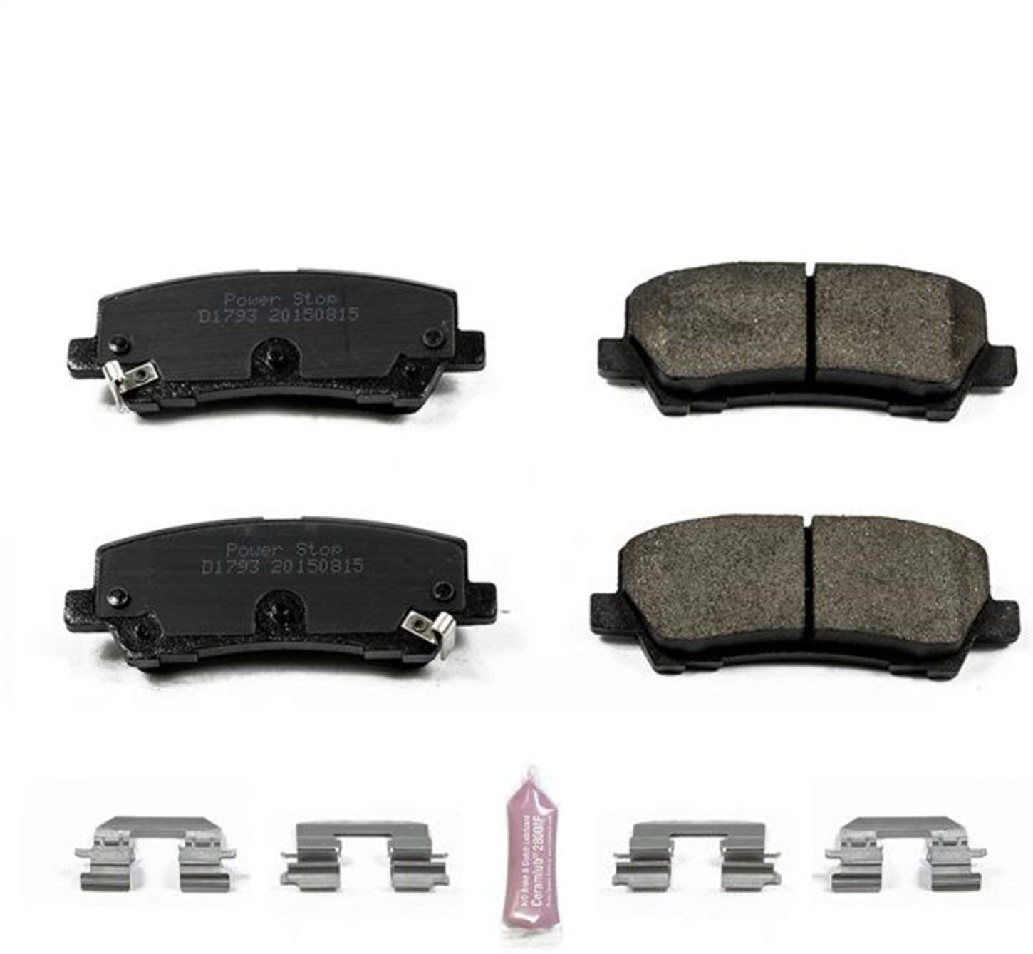 Power Stop Z23-1793, Z23 Evolution Sport Carbon-Fiber Ceramic Rear Brake Pads