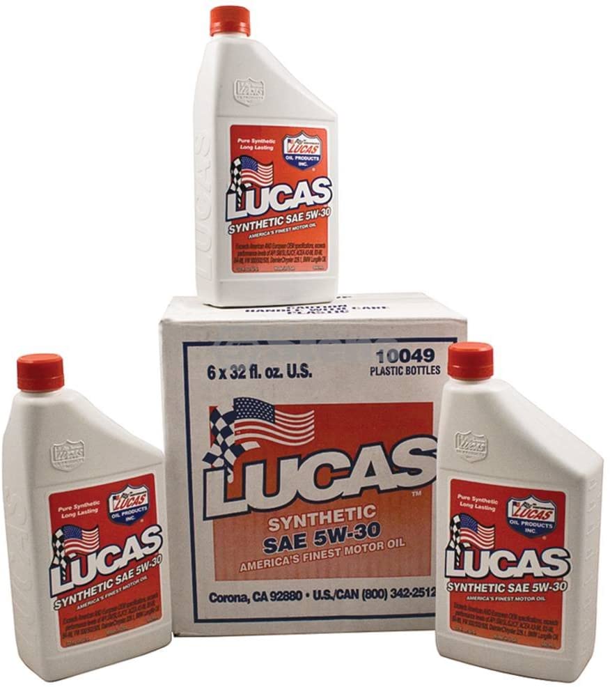 Lucas Oil 051-663 Synthetic Motor Oil, Case of 6, White