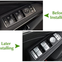 JessicaAlba Car Window Glass Lift Button Trim Cover Sticker Fit Mercedes Benz A/B/C(W204)/E(W212)/GLA/CLA/GLK/GL/ML/GLE-Class