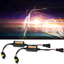 Fydun LED Headlight Wiring Kit 9V-12V Error-Free Decoder Anti-Flicker Resistor Canceler Decoder Suitable for 9005/9006/9012 C12 LED Headlight Fog Lamp 2 Pieces