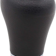XtremeAmazing 5 Speed Manual Shift Knob with Leather Gear Lever Shifter and Handbrake Boot Cover Gaiter Black