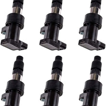 MAS Ignition Coils Pack of 6 Replacement for Jaguar 2001-2008 X-Type S-Type 2.5L 3.0L V6 Compatible with UF435 UF-435
