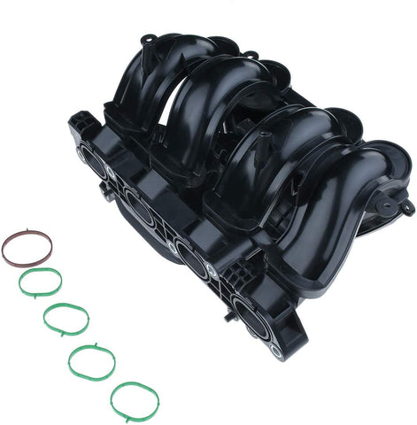 A-Premium Engine Intake Manifold with Gasket Compatible with Ford Fiesta 2011-2014 Fiesta Ikon 2012-2014 L4 1.6L