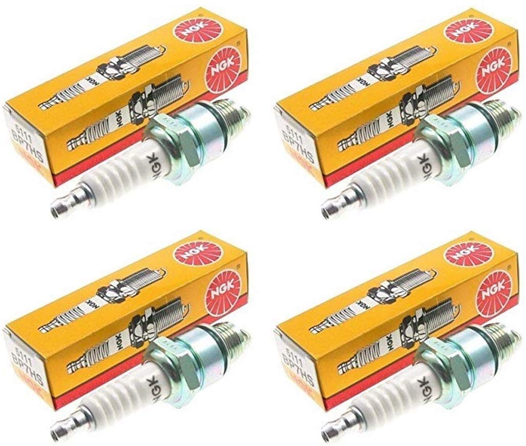 New NGK Standard Spark Plug BP7HS, 5111 Set of 4 Spark Plugs