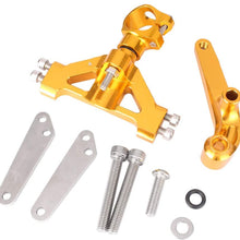 Mallofusa Motorcycle Stabilizer Steering Damper Bracket Mount Holder Kit Compatible for Kawasaki ZX14R ZZR1400 2006 2007 2008 2009 2010 2011 2012 Silver