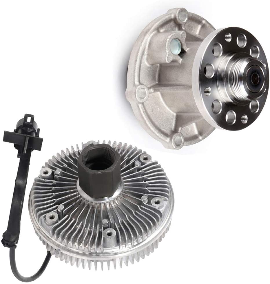 ECCPP Water Pump Engine Cooling Fan Clutch Kit fits for 2004 2007 for ford F-250 Super Duty 6.0L 125-2450 AW6058