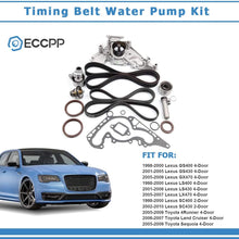 ECCPP Timing Kit W/Water Pump For 1998 1999 2000 2001 2002 2003 2004 2005 Toyota Lexus SC430 GX470 4.3L 4.7L V8 DOHC
