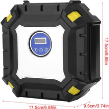 12V Portable Air Compressor with Emergency Light - Car Tire Inflator Digital Tire Pump Auto Shut Off for Car Bike Ball
