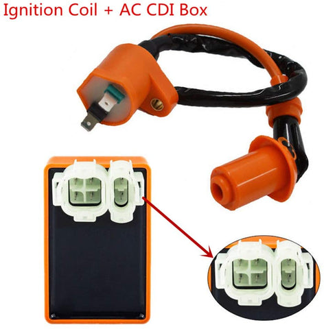 Racing Ignition Coil + AC CDI Box for Honda Foreman 400 450 TRX400 450 FourTrax 1995-2004, 38710-HM7-004