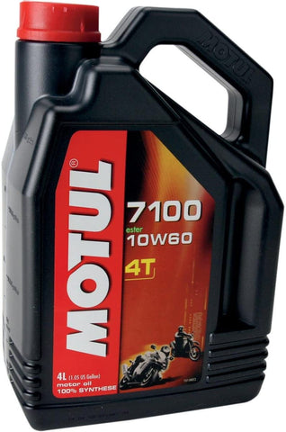 Motul 7100 4T Synthetic Ester Motor Oil - 10W60 - 4L. 102191