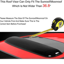 Loveyes 38" Universal Sun Moon Roof Rain Snow Guard Window Visor Deflector Sunroof Moonroof Wind Deflector