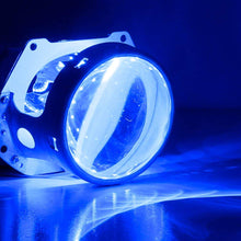 iJDMTOY Ultra Blue 15-SMD High Power LED Demon Eye Halo Ring Kit Compatible with Car Motorcycle Headlight Projectors or Aftermarket 2.5 2.8 3.0 Inch Retrofit Projector Lens