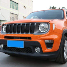 RT-TCZ Carbon Fiber Front Grill Grille Inserts for Jeep Renegade 2019 2020 ABS Grill Guard Cover Trim (7PCs)