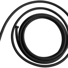 Lizudian 10 Feet Black AN12 Nylon Braided Fuel Oil Gas Line Hose 12AN