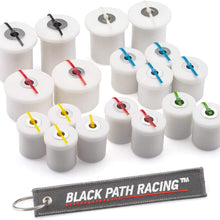 BlackPath - Fits 1993-1995 Mazda RX-7 Control Arm Bushing Kit FD + FD3S Suspension (White) High Crystalline Delrin