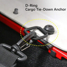 Jecar 8 Hardtop Quick Removal Bolts Thumb Screws & 8 D Ring Tie Down Anchors for Jeep Wrangler YJ JK JKU Sports Sahara Freedom Rubicon X Unlimited X 2 4 door 1995-2019 accessories, Red
