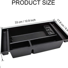 SENSHINE Center Console Organizer Tray for 2019 Chevy Silverado 1500/GMC Sierra 1500 and 2020 Chevy Silverado/GMC Sierra 1500/2500/3500 HD Armrest Storage Secondary Box - Full Center Console Models
