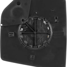 Passenger Side Non-Heated Mirror Glass w/Backing Plate, Ford F150 Adjustable spot Mirror, w/o Tow pkg, w/o auto dimming, w/o Blind spot Detection System, 7 15/16" x 7 3/16" x 9 1/2"