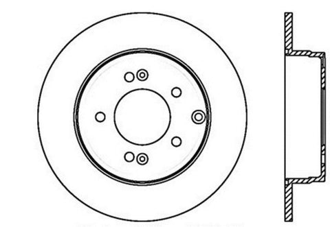 StopTech 127.51021L Sport Drilled/Slotted Brake Rotor (Rear Left), 1 Pack