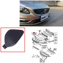 UPSM Front Bumper Towing Tow Eye Hook Cover Lid Cap Primed Unpainted Fit for Volvo S60 2014 2015 2016 39820294 31323839