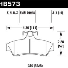 Hawk Performance HB573Z.615 Performance Ceramic Brake Pad