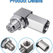 90 Degree Oxygen O2 Sensor Socket Real Mini Catalytic Converter 201 Stainless