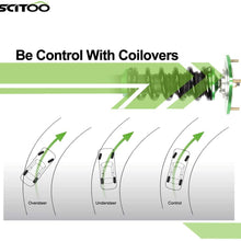 SCITOO Compatible Coilover Suspensions Shock Struts Kits Assembly Full Set Shocks Struts Kits Replacement fit for 2005-2005 Saab 9-2X /2003-2008 Subaru Forester GDA GDB/2002-2007 Subaru Impreza