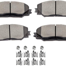 Brake Pads,ECCPP 4pcs Front Ceramic Disc Brake Pads Kits for 2010-2012 for Lexus HS250h,2009-2010 for Pontiac Vibe,for Scion xB xD,for Toyota Corolla Matrix Prius V RAV4 Includes hardware