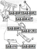 FEBEST SAB-B9R1 Rear Upper Arm Bushing