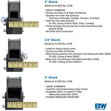 B&W Tow & Stow - Fits 2" Receiver, Dual Ball (2" x 2-5/16"), 5" Drop, 10,000 GTW