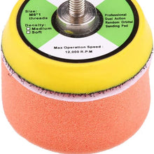 Terisass 17 Pcs/Set 2 Inch Car Cleaning Pads Auto Woolen Polisher Buffer Pad Car Sponge Buffing Polishing Pad Automotive Buffing Wax Polisher Kit