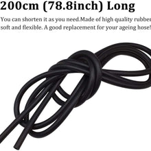 BUENNUS Car Windshield Washer Fluid Hose Kit,200cm (78.8inch) Windshield Sprayer Hose Windshield Jet Spray Wiper Hose Replacement with 4pcs Black Connectors to Connect Car Water Pump and Nozzles