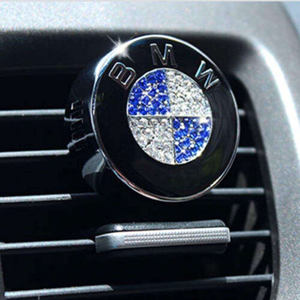 Fitracker Car Logo Smell Fresh Car Air Conditioning Air Freshener Fragrance Scent for Mercedes Benz BMW Audi Toyota Ford Honda