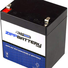 Chrome Battery 12V 4.5AH SLA Battery- Rechargeable, Replacement for Security Systems