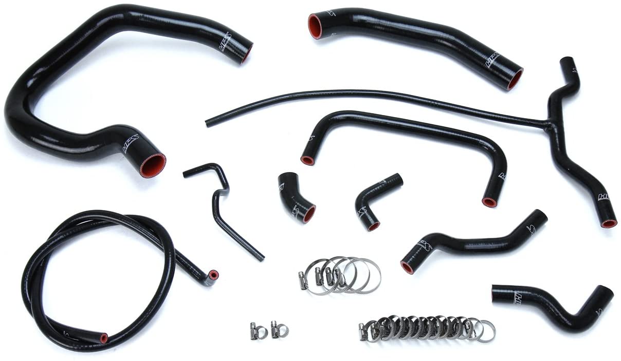 HPS Reinforced Black Reinforced Silicone Radiator + Heater Hose Kit for 04-11 Ford Ranger 4.0L V6