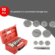 A ABIGAIL Bearing Race and Seal Bush Driver 9 Discs Collar Axle Housing Set Master/Universal Aluminum Kit for Automotive Wheel Bearings
