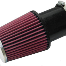 K&N Universal Clamp-On Air Filter: High Performance, Premium, Replacement Filter: Flange Diameter: 2.375 In, Filter Height: 4.96875 In, Flange Length: 3.543 In, Shape: Round Tapered, RC-8140