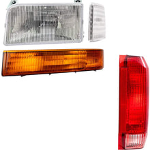 8 Pc Set Headlights, Taillights w/Park Signal Corner & Side Marker Lamps Replacement for Ford Bronco F150 F250 F350 Styleside Pickup Truck AutoAndArt