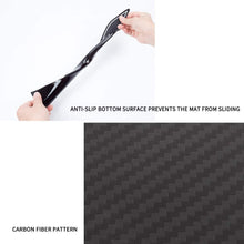 JIECHEN Non-Slip Anti-dust Custom Fit Cup Holder, Door, and Center Console Liner Accessories for 2019 2020 Subaru Forester 17-pc Set (Carbon Fiber Pattern - White)